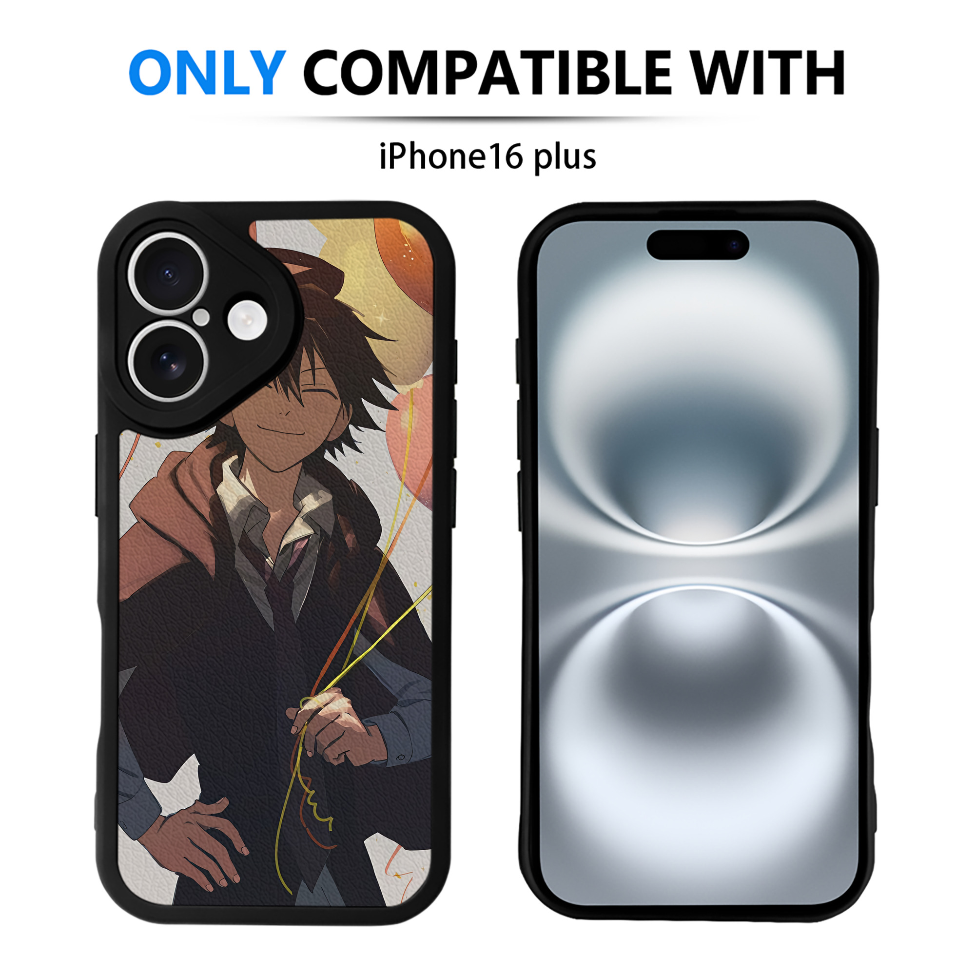 （画像用） 文豪ストレイドッグス Bungo Stray Dogs 【iPhone 16シリーズ対応】シリコンスマホケース（レザー調） 材質：シリコン
